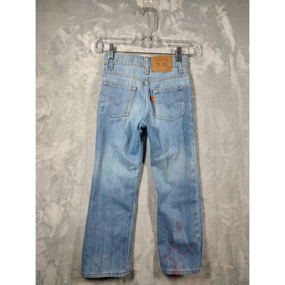 Vintage Levis 116-0815 Little Levis Orange Tab Light Wash Jeans Kids Size 7